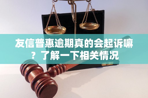 友信普惠逾期真的会起诉嘛？了解一下相关情况