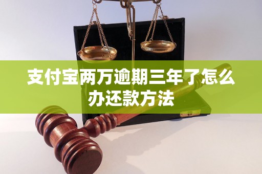 支付宝两万逾期三年了怎么办还款方法