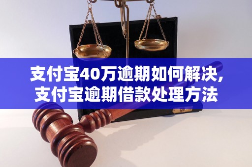 支付宝40万逾期如何解决,支付宝逾期借款处理方法