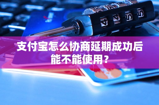 支付宝怎么协商延期成功后能不能使用？