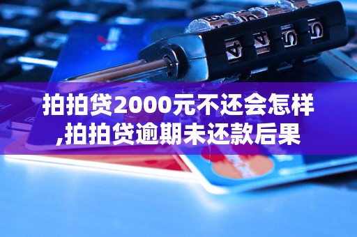 拍拍贷2000元不还会怎样,拍拍贷逾期未还款后果