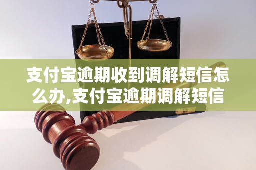 支付宝逾期收到调解短信怎么办,支付宝逾期调解短信解决方法