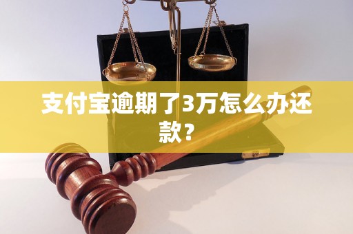 支付宝逾期了3万怎么办还款？