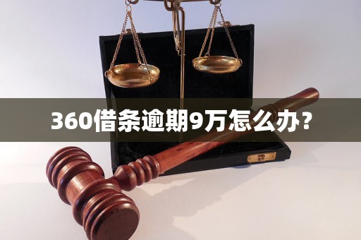 360借条逾期9万怎么办？