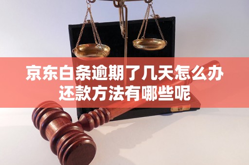 京东白条逾期了几天怎么办还款方法有哪些呢