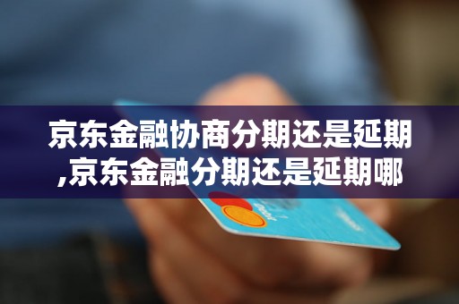 京东金融协商分期还是延期,京东金融分期还是延期哪个更划算