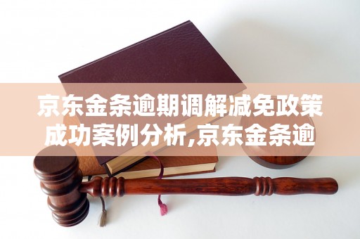 京东金条逾期调解减免政策成功案例分析,京东金条逾期调解减免政策详解