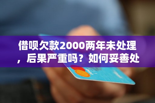 借呗欠款2000两年未处理，后果严重吗？如何妥善处理借呗欠款问题？