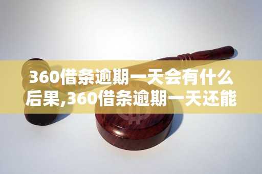 360借条逾期一天会有什么后果,360借条逾期一天还能借款吗