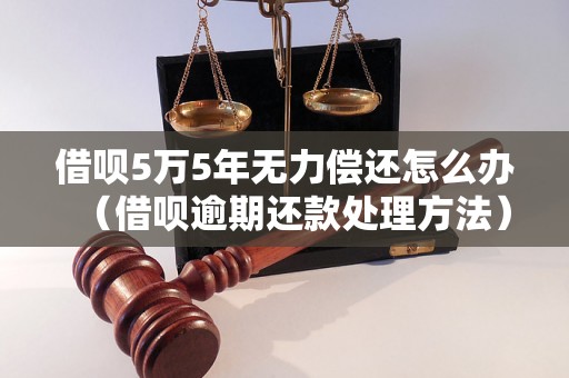 借呗5万5年无力偿还怎么办（借呗逾期还款处理方法）