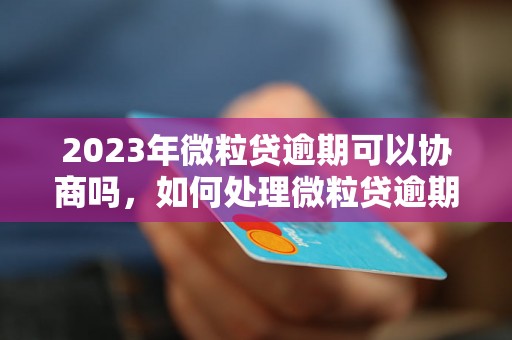 2023年微粒贷逾期可以协商吗，如何处理微粒贷逾期款项