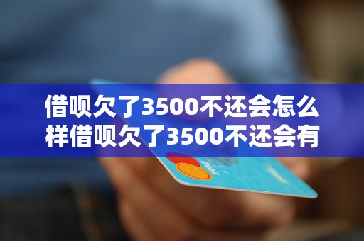 借呗欠了3500不还会怎么样借呗欠了3500不还会有什么后果