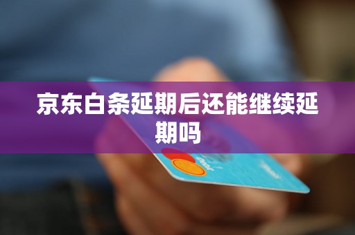 京东白条延期后还能继续延期吗