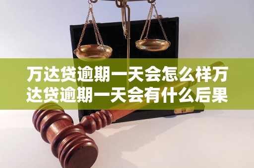 万达贷逾期一天会怎么样万达贷逾期一天会有什么后果