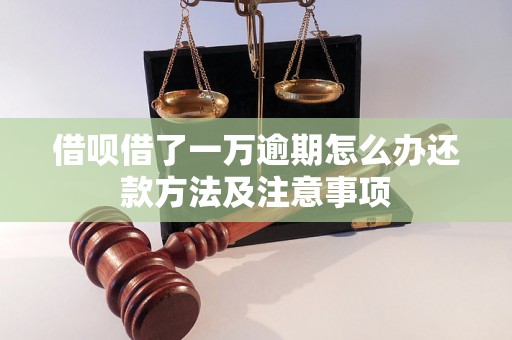 借呗借了一万逾期怎么办还款方法及注意事项