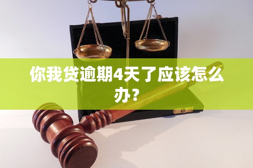 你我贷逾期4天了应该怎么办？