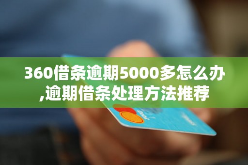 360借条逾期5000多怎么办,逾期借条处理方法推荐