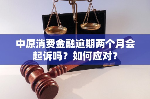 中原消费金融逾期两个月会起诉吗？如何应对？