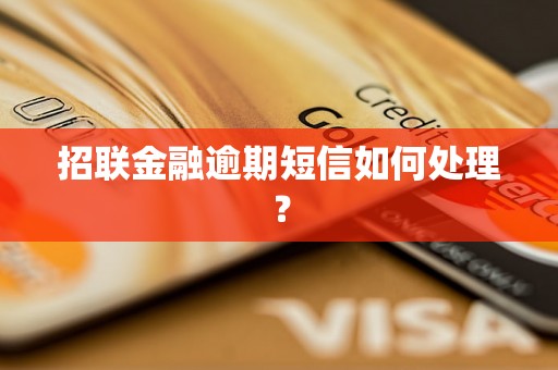 招联金融逾期短信如何处理？