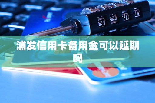 浦发信用卡备用金可以延期吗