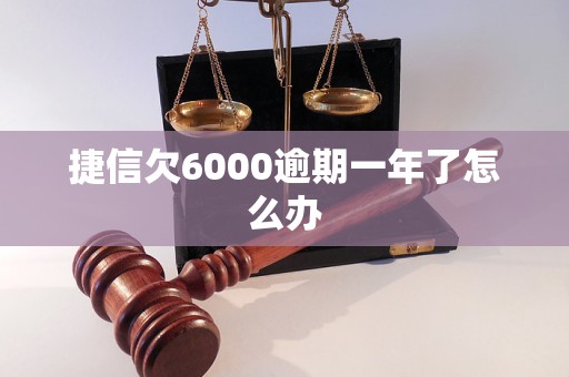 捷信欠6000逾期一年了怎么办