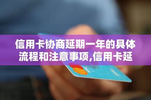 信用卡协商延期一年的具体流程和注意事项,信用卡延期一年的好处和风险