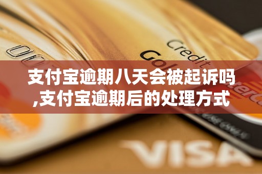 支付宝逾期八天会被起诉吗,支付宝逾期后的处理方式