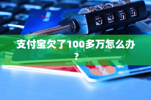 支付宝欠了100多万怎么办？