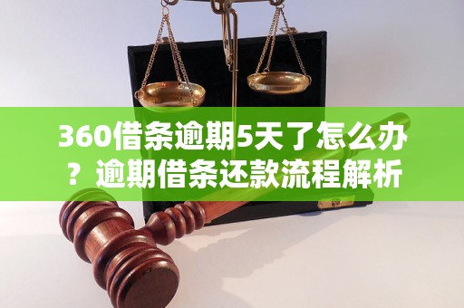 360借条逾期5天了怎么办？逾期借条还款流程解析