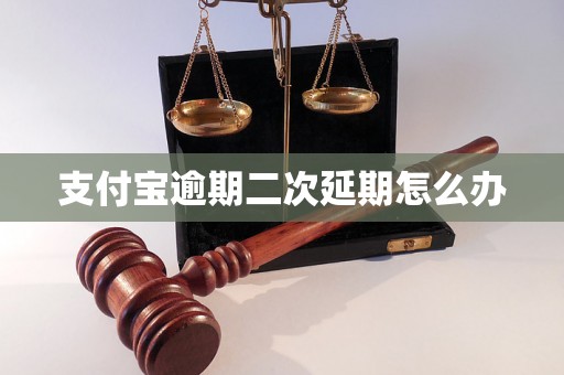 支付宝逾期二次延期怎么办