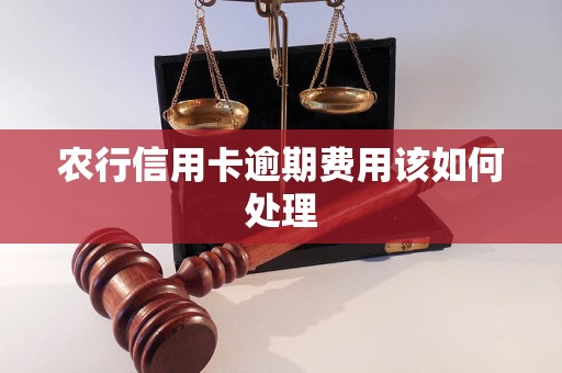 农行信用卡逾期费用该如何处理