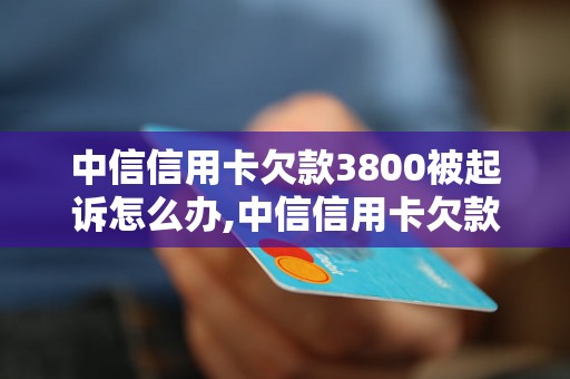 中信信用卡欠款3800被起诉怎么办,中信信用卡欠款被起诉的后果及处理方法