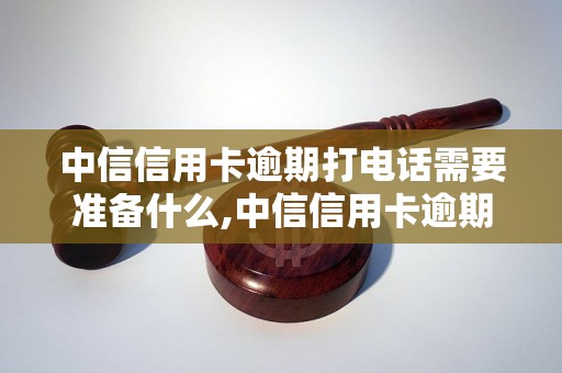 中信信用卡逾期打电话需要准备什么,中信信用卡逾期打电话的注意事项