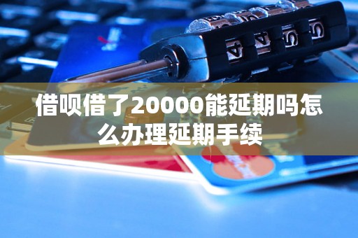 借呗借了20000能延期吗怎么办理延期手续