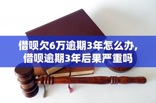 借呗欠6万逾期3年怎么办,借呗逾期3年后果严重吗