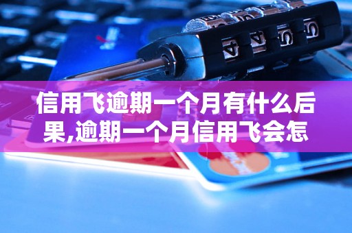 信用飞逾期一个月有什么后果,逾期一个月信用飞会怎么处理