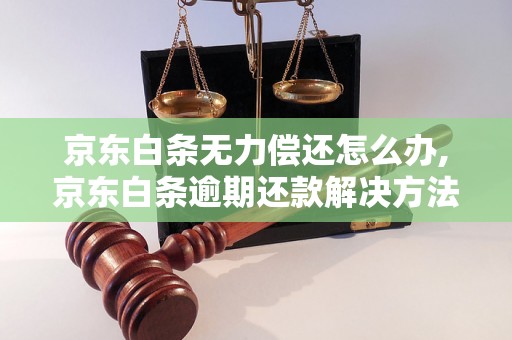 京东白条无力偿还怎么办,京东白条逾期还款解决方法