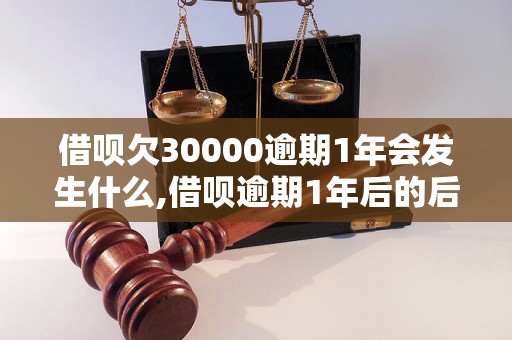 借呗欠30000逾期1年会发生什么,借呗逾期1年后的后果