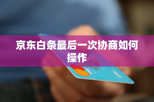 京东白条最后一次协商如何操作