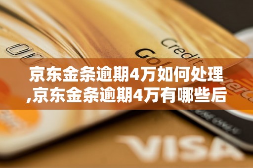 京东金条逾期4万如何处理,京东金条逾期4万有哪些后果