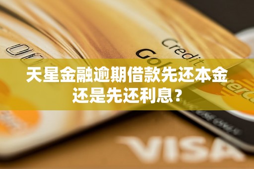 天星金融逾期借款先还本金还是先还利息？