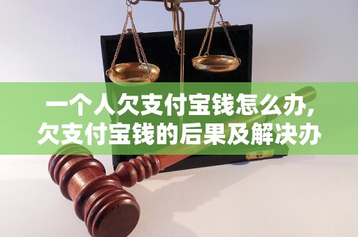 一个人欠支付宝钱怎么办,欠支付宝钱的后果及解决办法