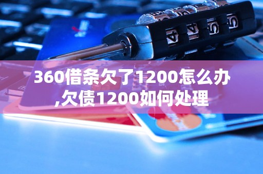 360借条欠了1200怎么办,欠债1200如何处理