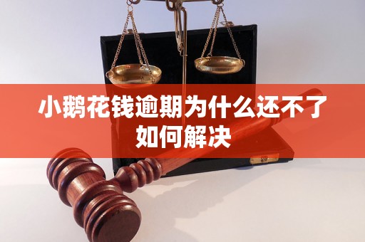 小鹅花钱逾期为什么还不了如何解决