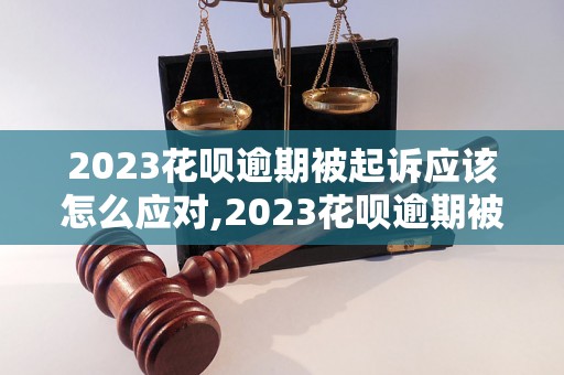 2023花呗逾期被起诉应该怎么应对,2023花呗逾期被起诉后的解决办法