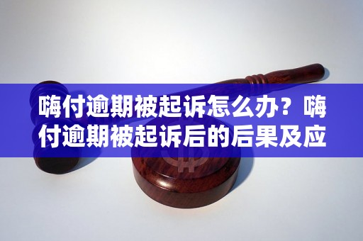 嗨付逾期被起诉怎么办？嗨付逾期被起诉后的后果及应对措施