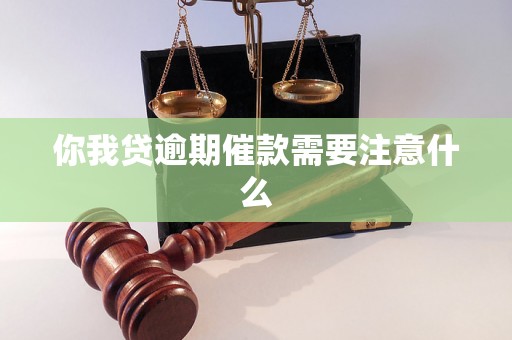 你我贷逾期催款需要注意什么