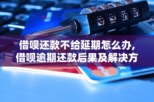 借呗还款不给延期怎么办,借呗逾期还款后果及解决方法