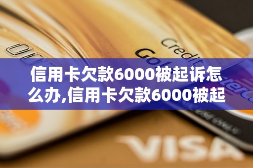 信用卡欠款6000被起诉怎么办,信用卡欠款6000被起诉的后果