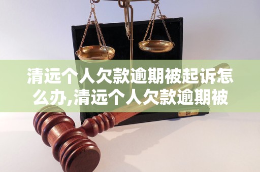 清远个人欠款逾期被起诉怎么办,清远个人欠款逾期被起诉流程解析